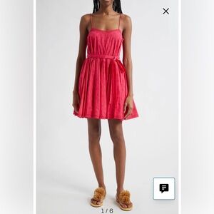 NWT Ulla Johnson COSMOS BEATRICE DOT JAQUARD MINI DRESS Size 8